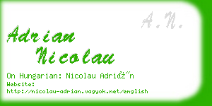adrian nicolau business card